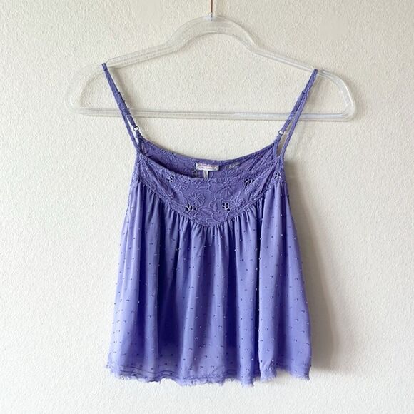 Free People Intimately Free Dots Crop Tank Top - Picture 1 of 10